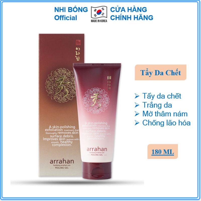 Tẩy da chết - Tẩy tế bào da chết chiết xuất từ quả La Hán ARRAHAN Hàn Quốc 180ml