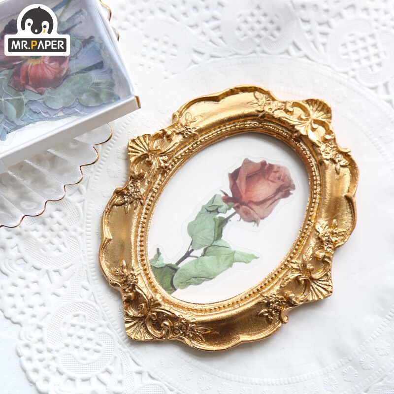 Hình dán nhỏ bỏ túi dòng họa tiết hình hoa được đóng hộp có 4 mẫu thiết kế sáng tạo dùng để DIY trang trí