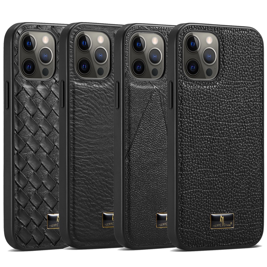 Sang Trọng Ốp Điện Thoại Bằng Da Bò Đan Cho iphone 12 pro max 14 13 pro 11 xs max x xr se 2020 7 8 plus