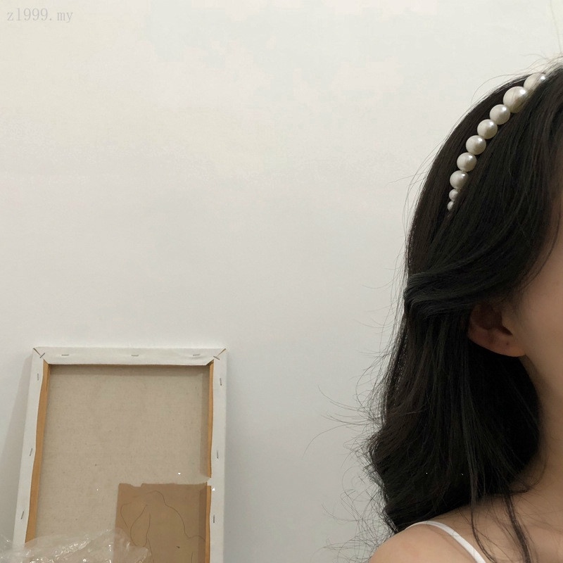 Băng đô đính hoa hồng ngọc trai thanh lịch cho nữ