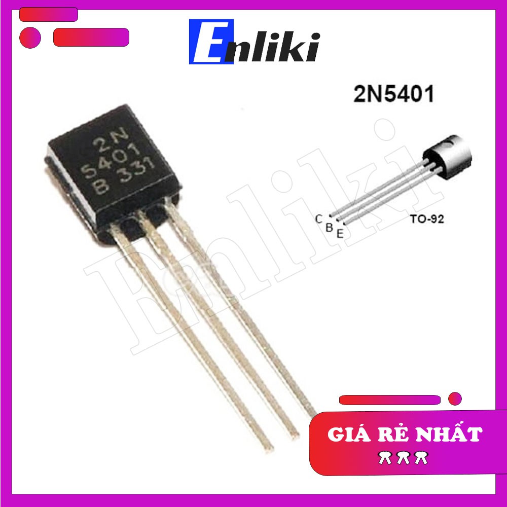 [Mã ELHACE giảm 4% đơn 300K] 10 Chiếc 2N5401 PNP 600mA150V TO92 Transistor