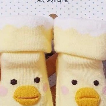 [100% HÌNH ẢNH THẬT]Set 4 Đôi Vớ Tất Vịt Baby Socks Thun Cotton Có Chống Trượt Xinh Xắn Cho Trẻ sơ sinh 0-6m