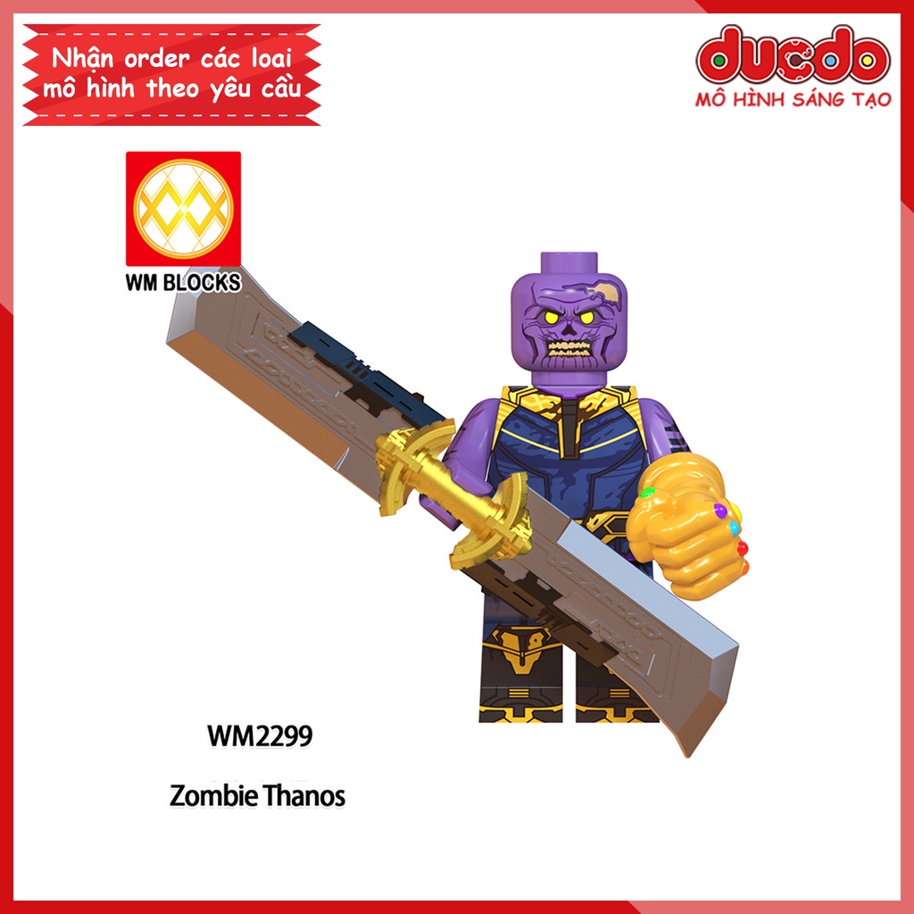 Minifigures các nhân vật Marvel What If Zombies - Đồ chơi Lắp ghép Xếp hình Mini Mô hình Iron Man WM WM6132