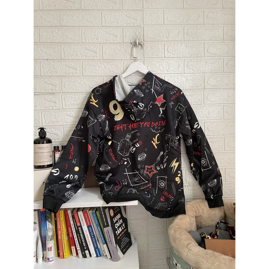 Áo hoodies họa tiết