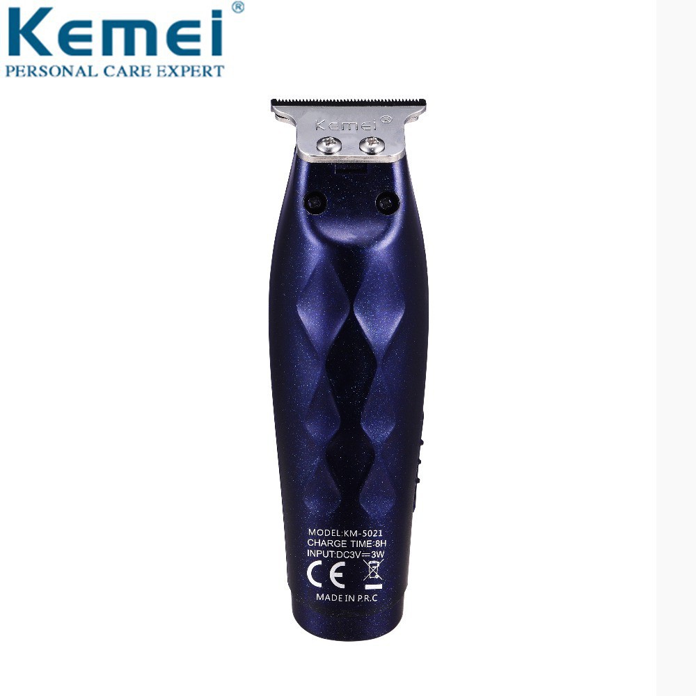 Tông đơ cắt tóc chuyên nghiệp Kemei KM-5021 lưỡi cắt sát da dạng sạc điện/ dây cáp USB tiện lợi