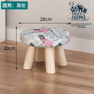 Ghế đôn bọc nỉ - Ảnh thật