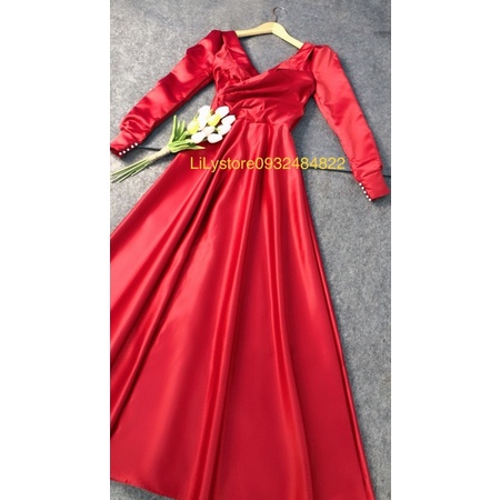 ĐẦM XOÈ MẶC CƯỚI CỔ V CHÉO KHOÉT LỨNG ĐÍNH CHUỔI full S/M/L/XL ( ẢNH VÀ VIDEO THẬT DO CHỦ SHOP TỰ QUAY 100000%)