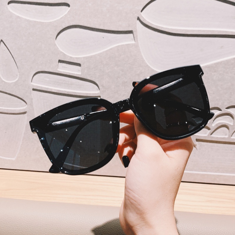 Kính Mát Gọng Vuông Lớn Chống Tia Uv400 Thời Trang Hàn Quốc