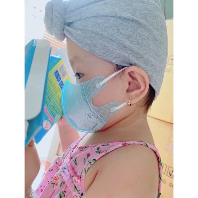 Hộp 10c 5D Kids Khẩu Trang 5D Trẻ Em Kháng Khuẩn Ngừa Bụi Dễ Thở Tiện dùng Cho Bé