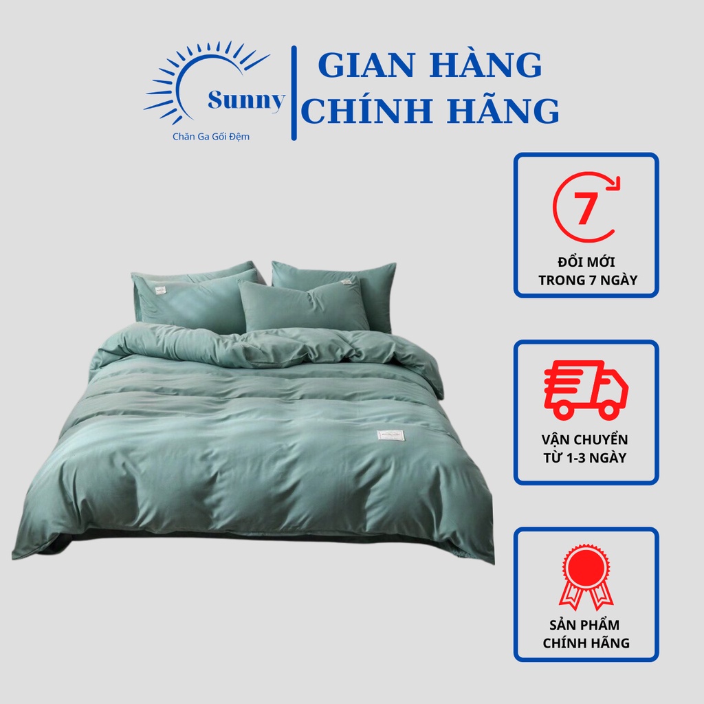 Bộ chăn ga gối cotton tici 4 món nhập khẩu đủ màu