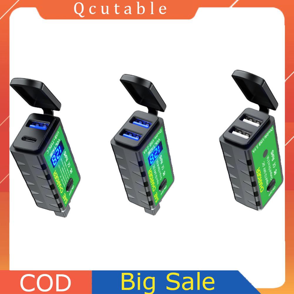 Bộ Sạc Usb Kép Chống Thấm Nước 12v Sae Cho Điện Thoại Gps