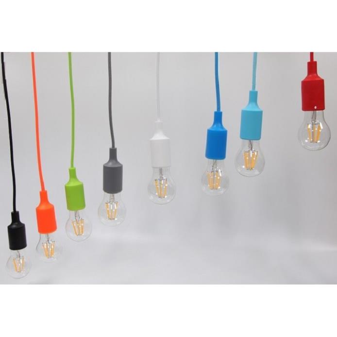 Bộ 10 dây đèn thả trang trí bóng led Edison A60 6W