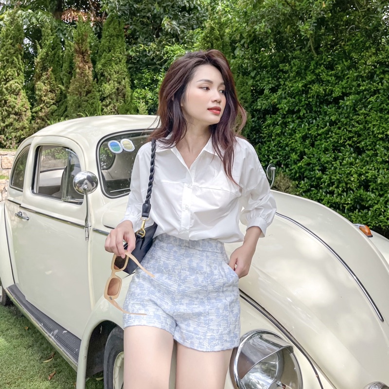 Quần Miki- Quần short lưng cao đa sắc