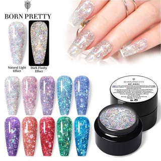 Gel sơn móng tay BORN PRETTY màu sắc lấp lánh 5g