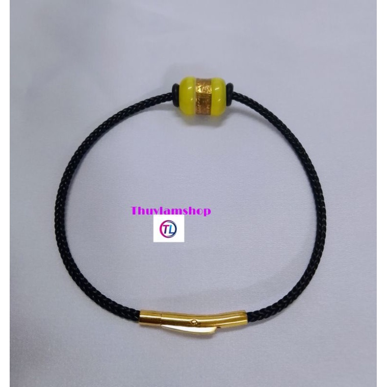 Vòng tay lu thống dát vàng định công danh đầu xuôi đuôi lọt mệnh thổ kim