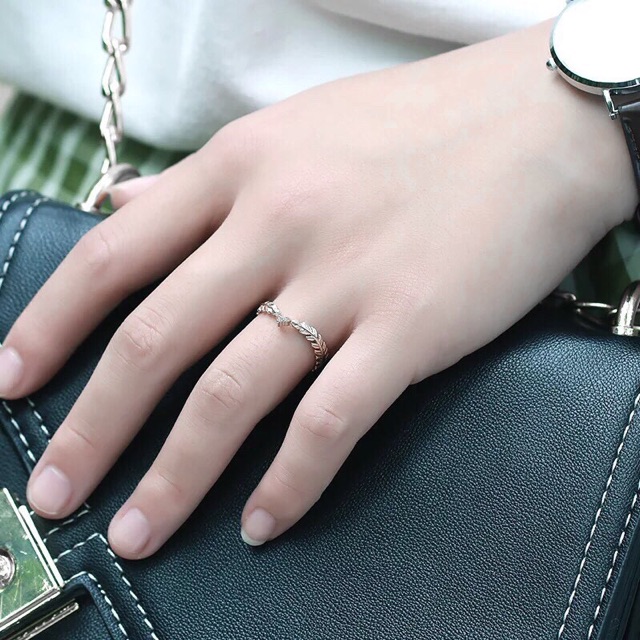 NHẪN NỮ BẠC S925 SANG TRỌNG THIẾT KẾ VƯƠNG MIỆN NGUYỆT QUẾ