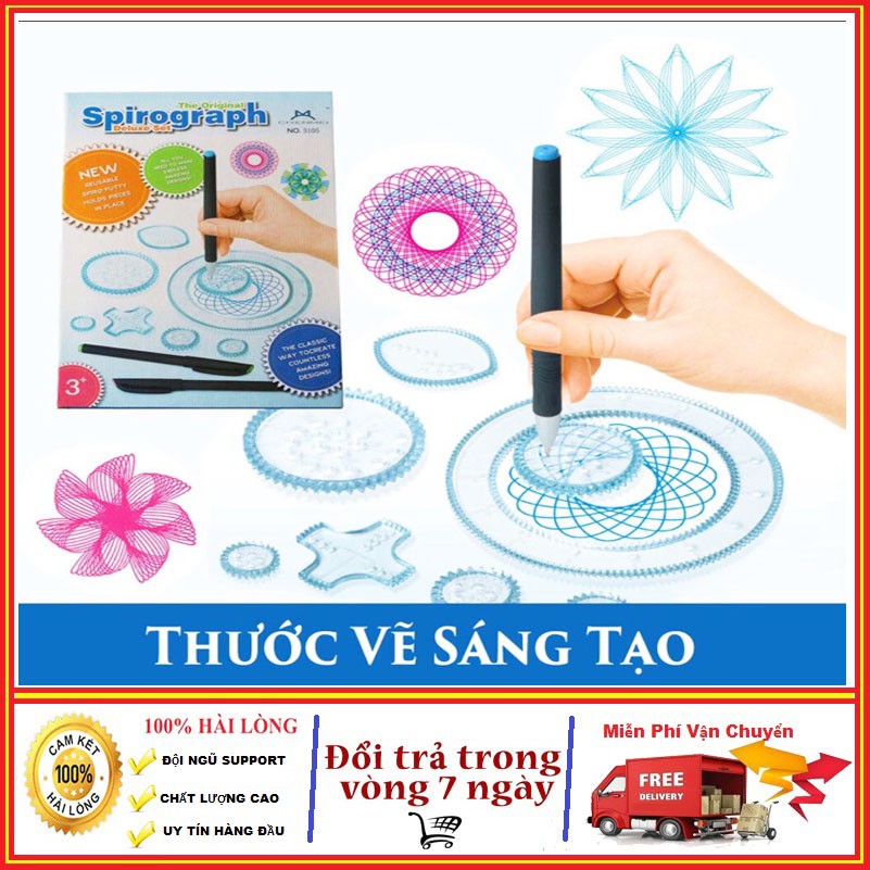 Bộ thước vẽ sáng tạo SPIROGRAPH No:2143