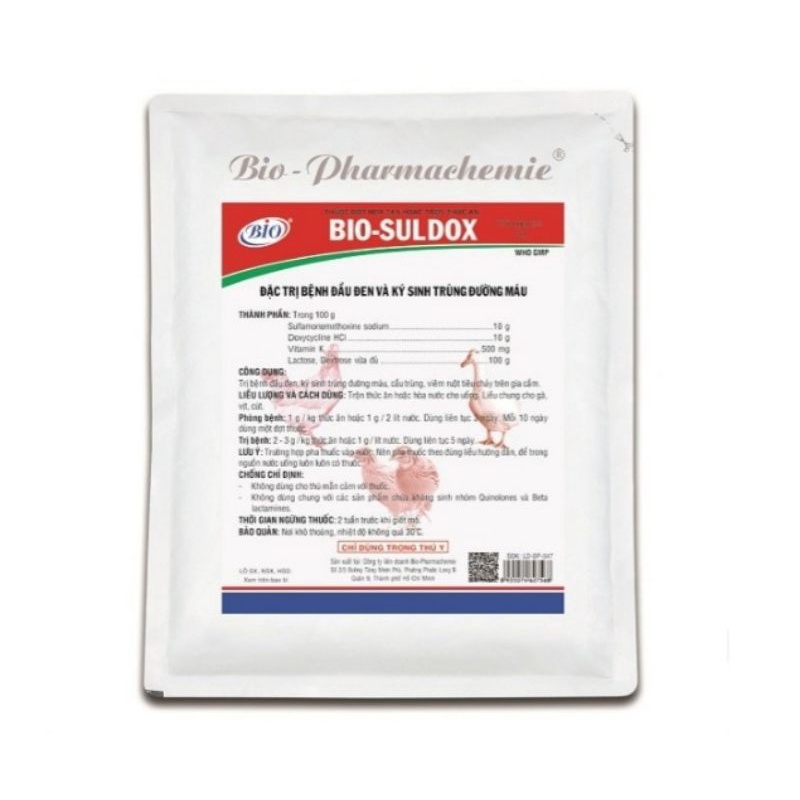 Bio suldox 100 gram thức ăn cho thú cưng hsd 17/04/2024