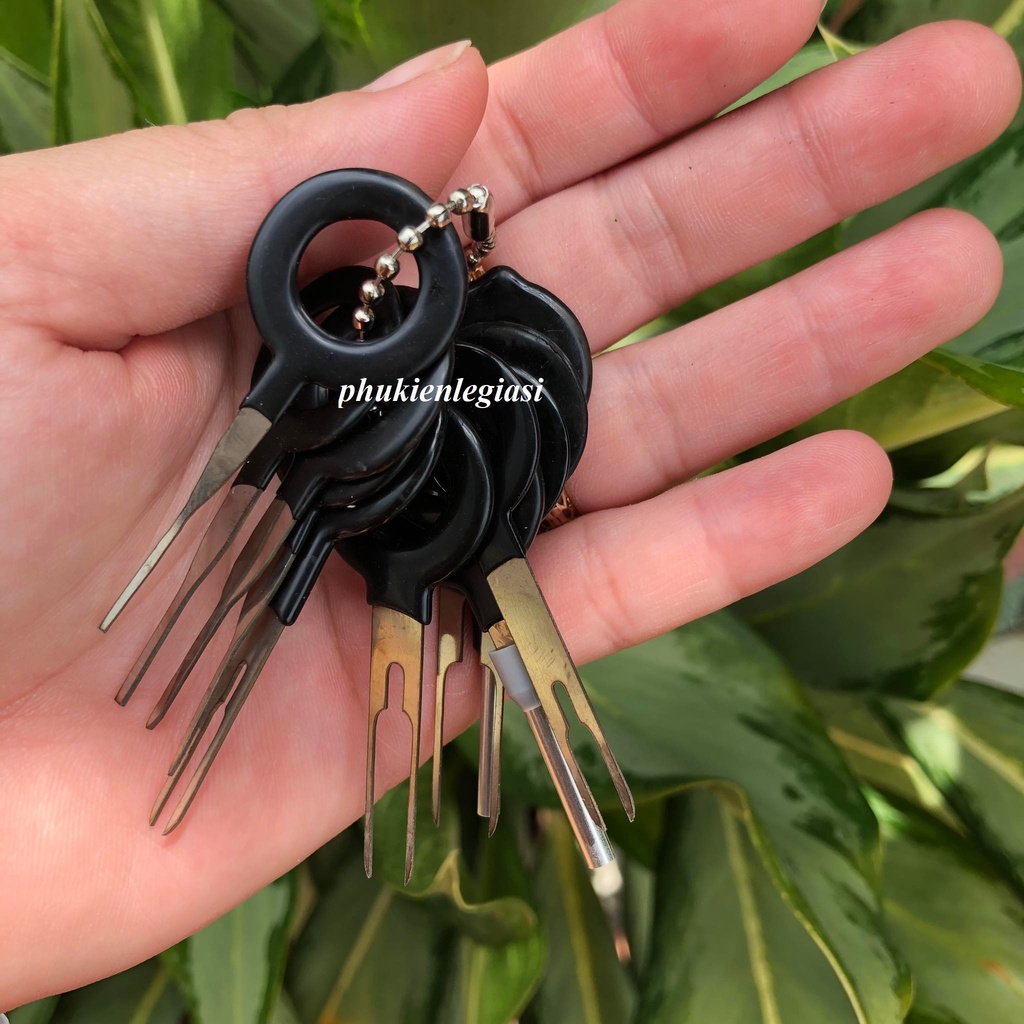 Dụng cụ tháo jack dây điện oto 11 chi tiết lẫy tháo dây điện