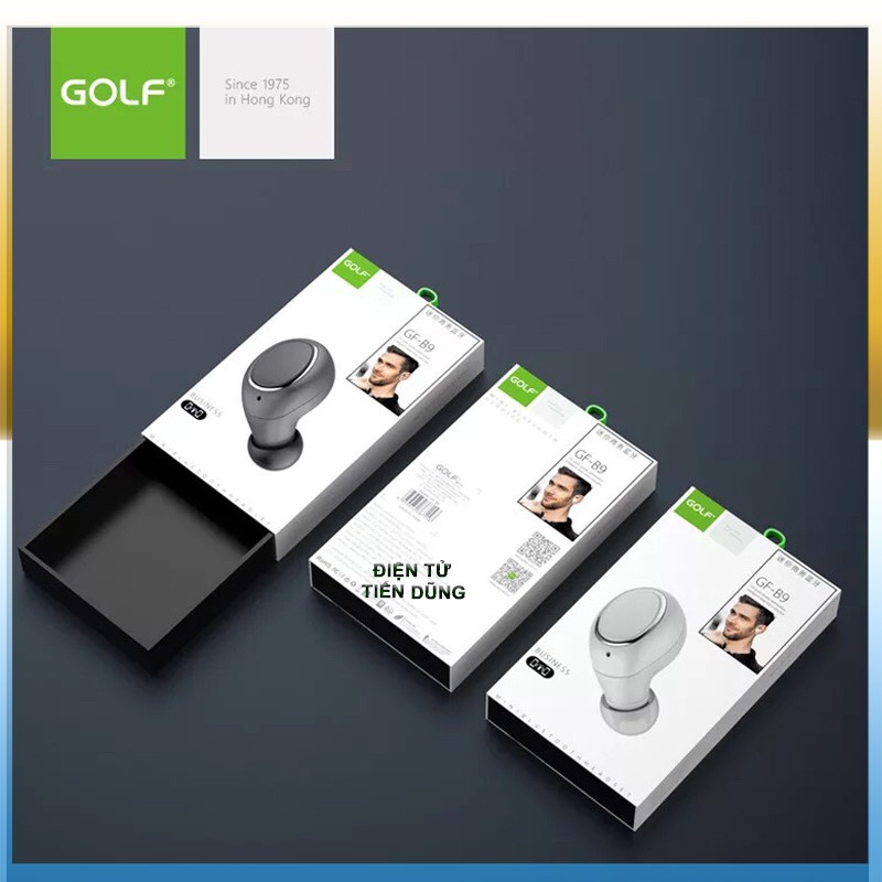 Tai nghe bluetooth không dây Golf GF B9 nhỏ và gọn với âm thanh to rõ hàng chính hãng