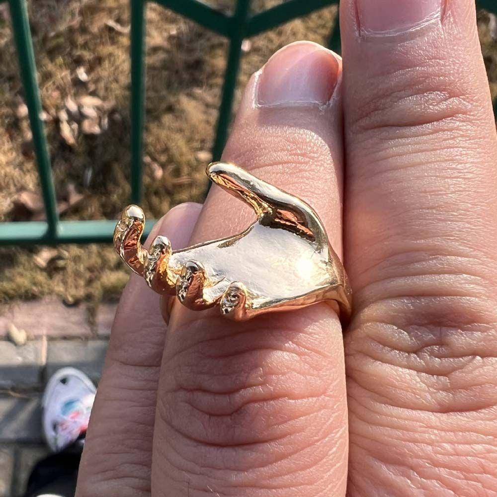 Bộ 2 Nhẫn Đeo Tay Phong Cách Gothic Thời Trang Cho Cặp Đôi