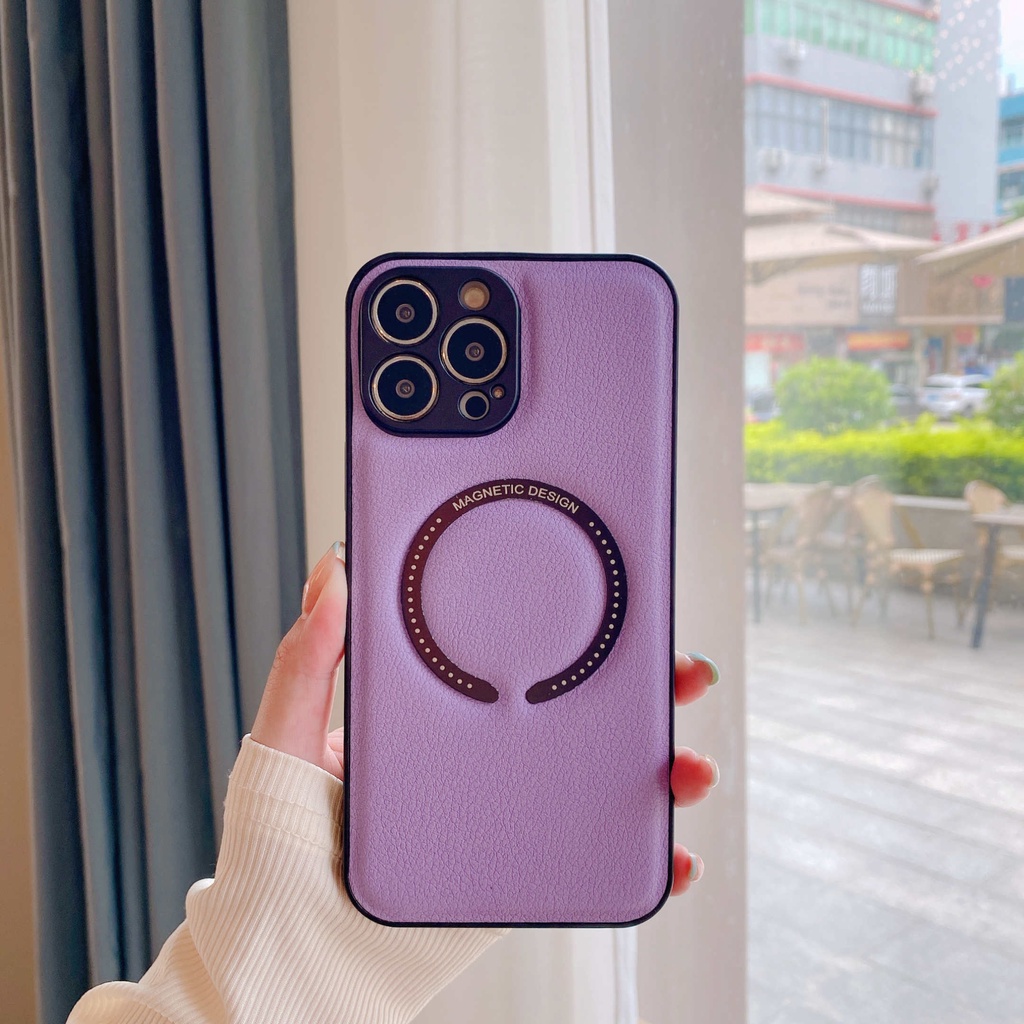 Ốp Điện Thoại Da Từ Tính Cho iPhone 14 13 pro max 12 12pro 12 pro max 7 8 plus xs / x XR xs max 11 11 pro 11 pro max 14 max 13 pro max