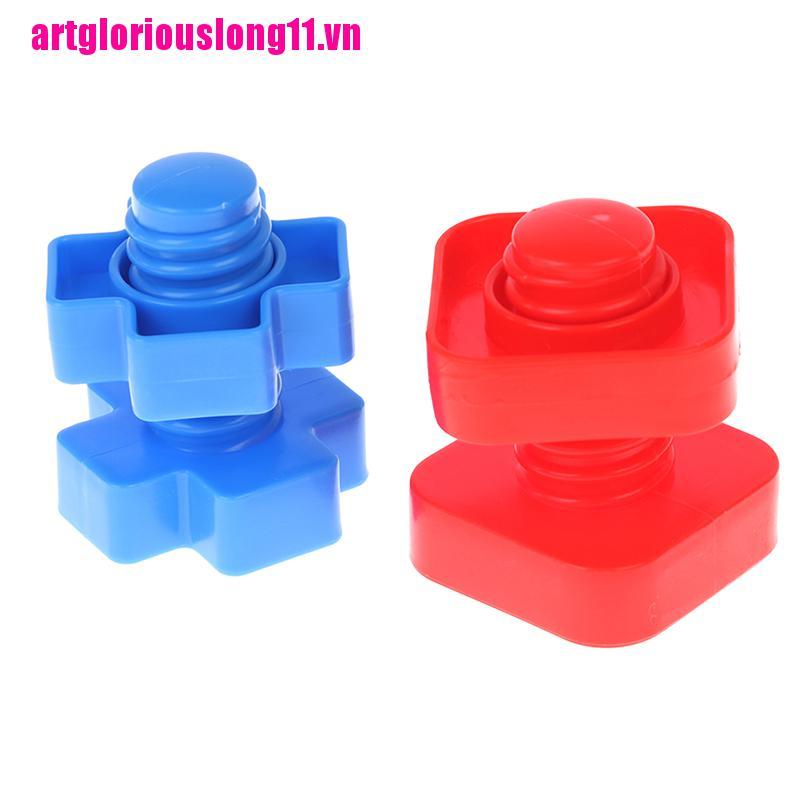 Set 4 Ốc Vít Nhựa Đồ Chơi Lắp Ráp Cho Bé