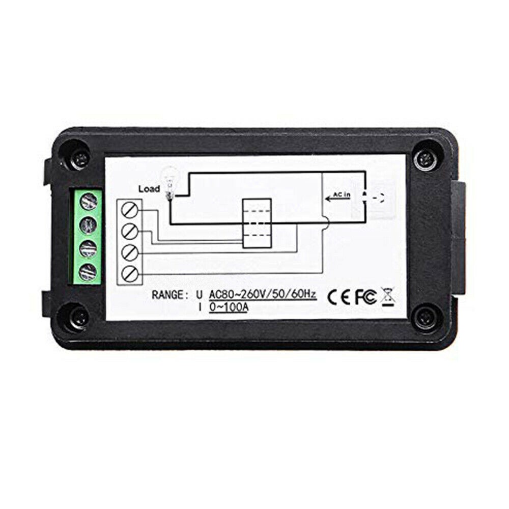 Thiết Bị Đo Điện Áp AC 45-65Hz Màu Đen PZEM-022 100A