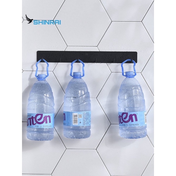 Móc Treo Đồ - Móc Áo INOX SUS304 Đen Titanium Dán Tường 6 Trấu Hàng Cao Cấp