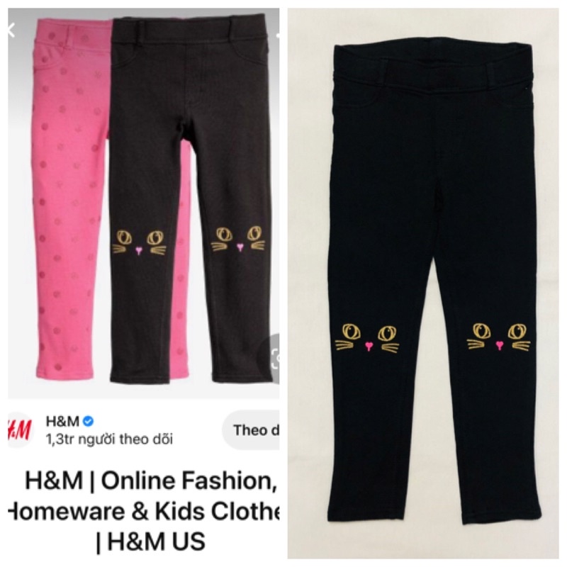 Quần dài/ Treggings Hm dư xịn cho bé (size từ 2tuổi đến 11 tuổi)