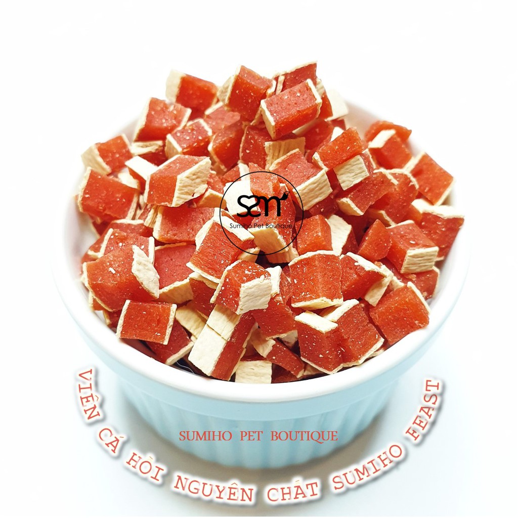 Bánh thưởng cho chó Sumiho Feast (Viên cá hồi) 100gr/túi