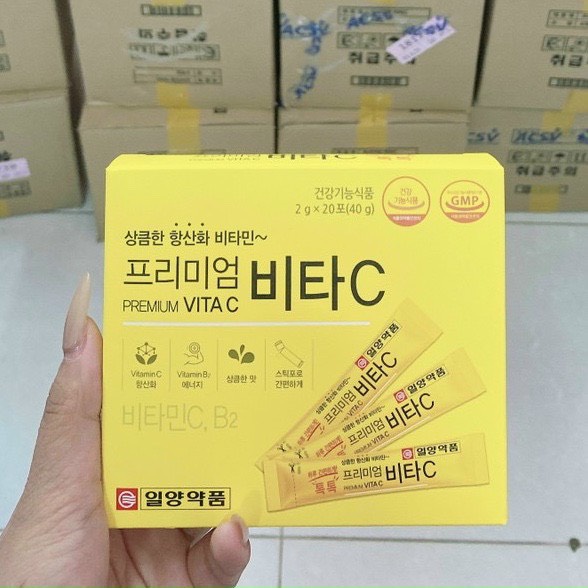 Vitamin C Hàn Quốc Dạng Bột [1 hộp gồm 20 gói nhỏ tiện dụng]