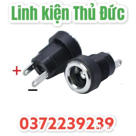 Lktd BN. Jack sạc DC, jack cái 5.5*2.1mm, lỗ khoan 10mm, có nắp đậy.