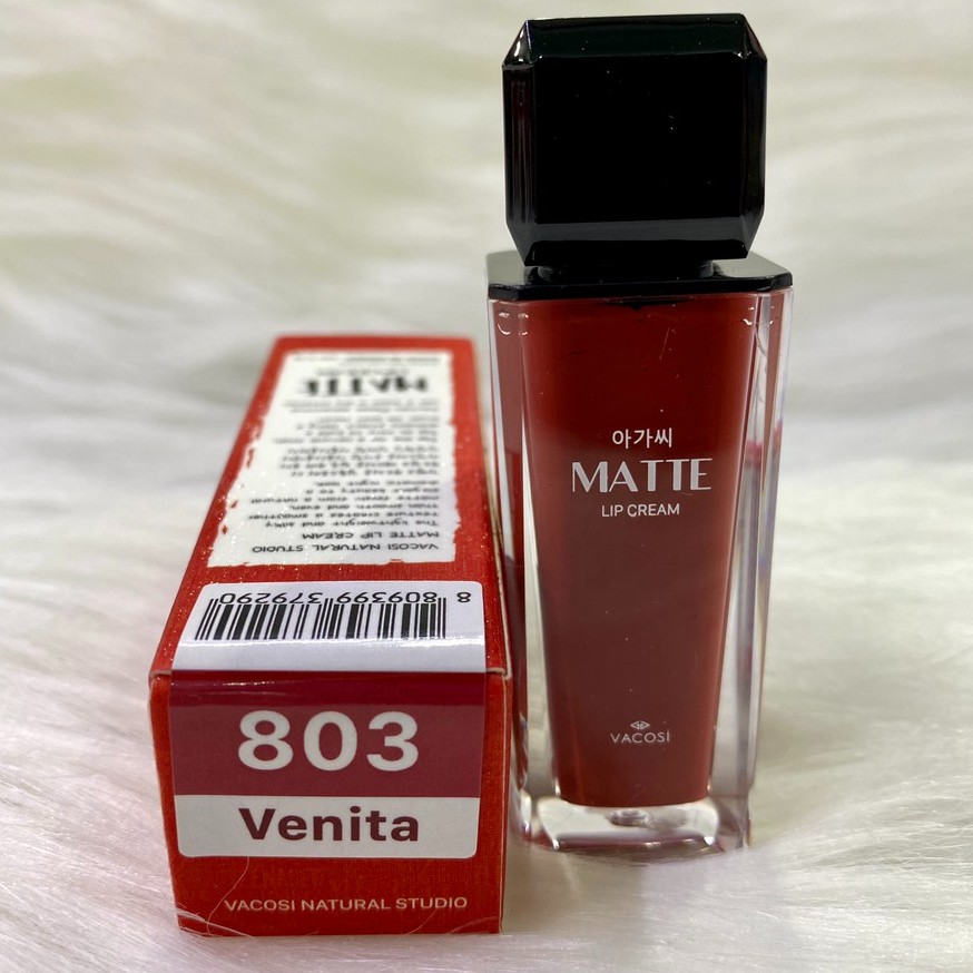 SON KEM MỊN LÌ VACOSI NATURAL STUDIO MATTE LIP CREAM 803: Venita