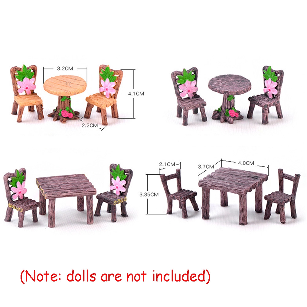 Bộ 3 mô hình tiểu cảnh trang trí nhà cửa khu vườn DIY