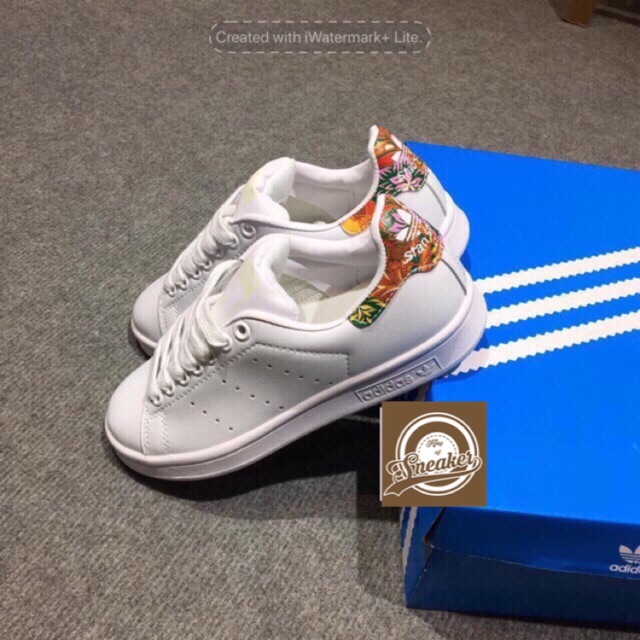 NEW- | Bán Chạy | Giầy thể thao Stan Smith gót hoa thổ cẩm thời trang dạo phố KHO Xịn Nhẩt 2021 $ ! ` ' " .