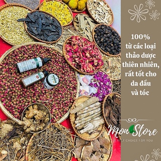 COMBO thảo dược VV Natural Cosmetic ngăn rụng tóc, dưỡng tóc mềm mượt, phục hồi tóc chuyên sâu