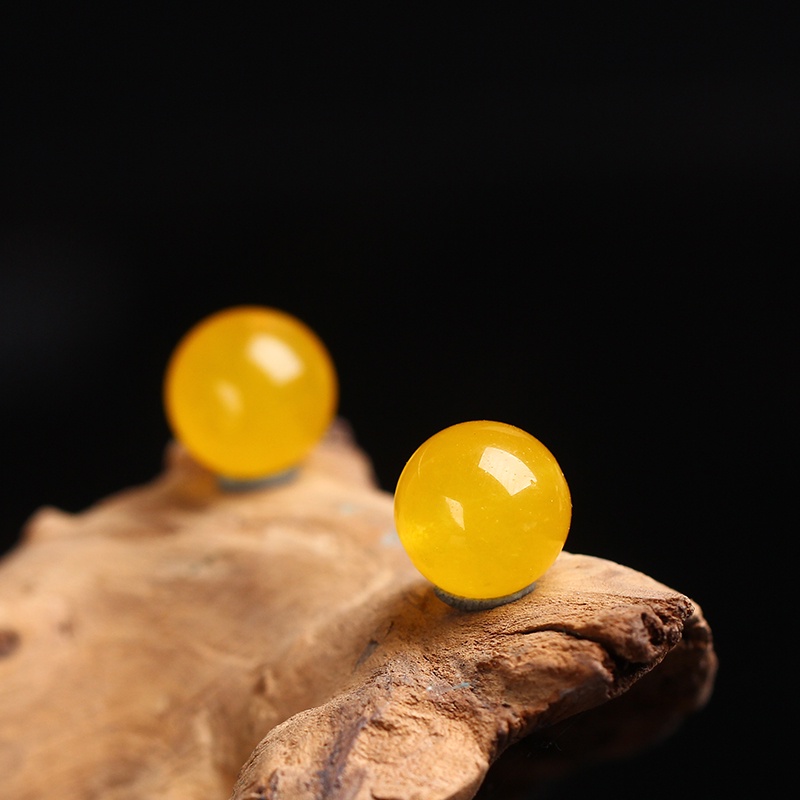 Chuỗi Hạt Đá Mã Não Vàng Dùng Làm Trang Sức Thủ Công