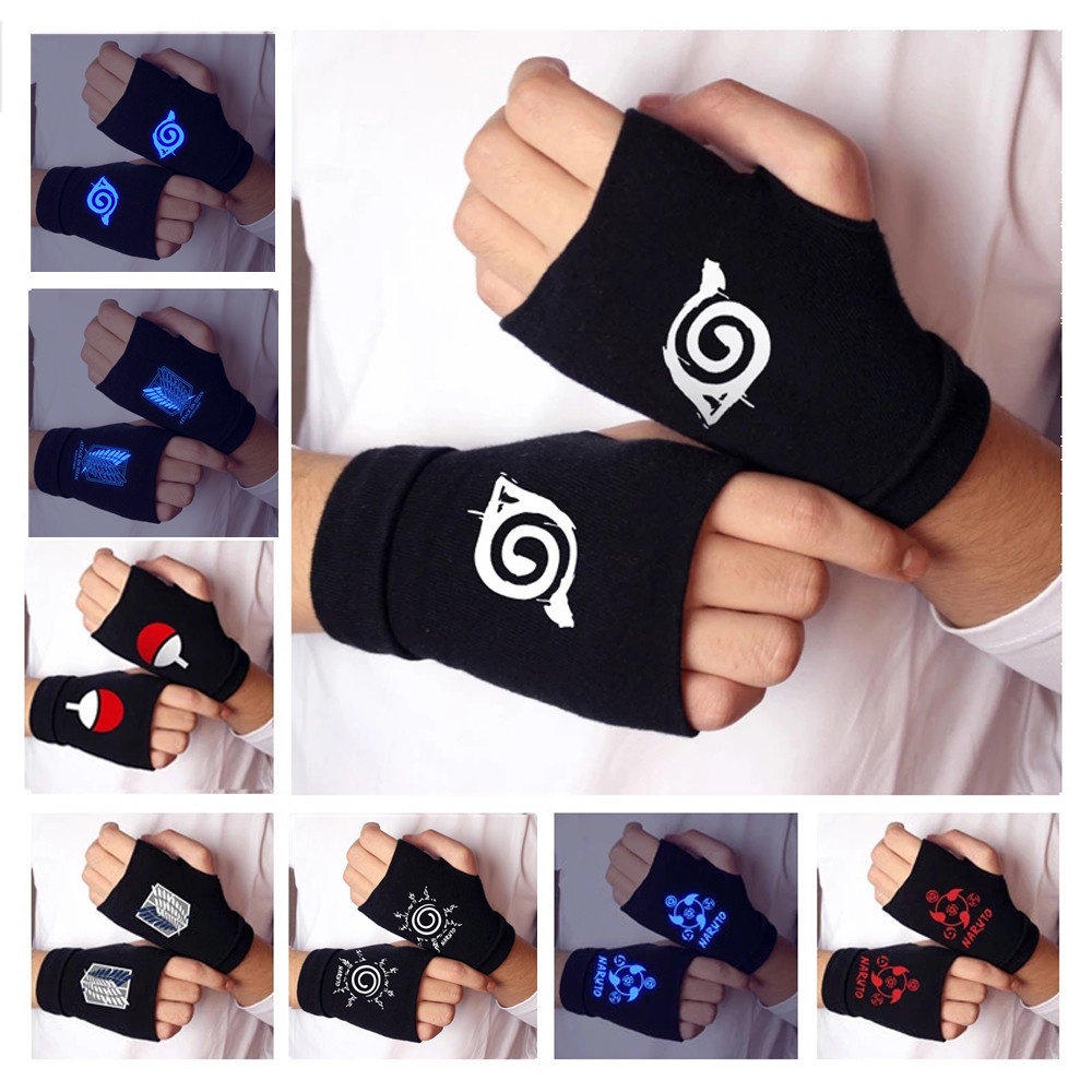 Găng tay hở ngón hóa trang nhân vật trong phim hoạt hình Naruto