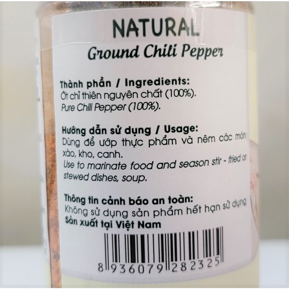 [Lọ 30g] ỚT CHỈ THIÊN XAY [VN] DH FOODS Ground Chili Pepper