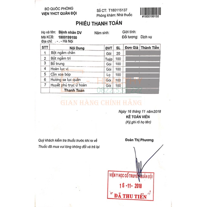 Cồn Xoa Bóp Viện Y Học Cổ Truyền Quân Đội - G HEALTHY