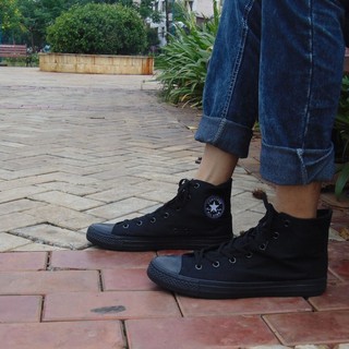 Giày CVS AllStar Classic Cổ Cao Nam Full Đen