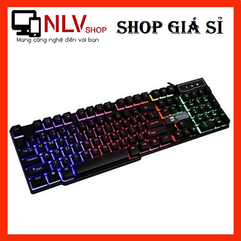 Deal Hot Bàn Phím R8 1822 Giả Cơ Chuyên Game Led 7 Màu