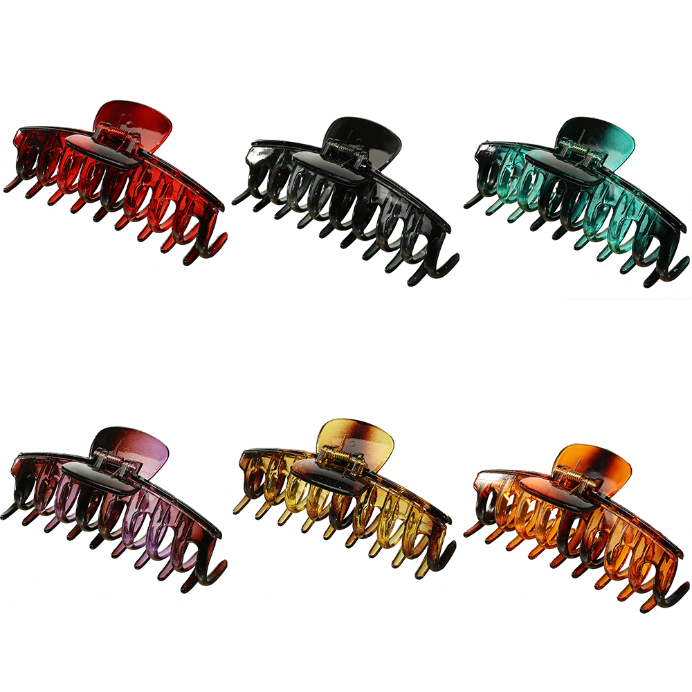 Kẹp tóc càng cua AY loại lớn màu sắc trong suốt tùy chọn phong cách Hàn Quốc cổ điển thanh lịch cho nữ