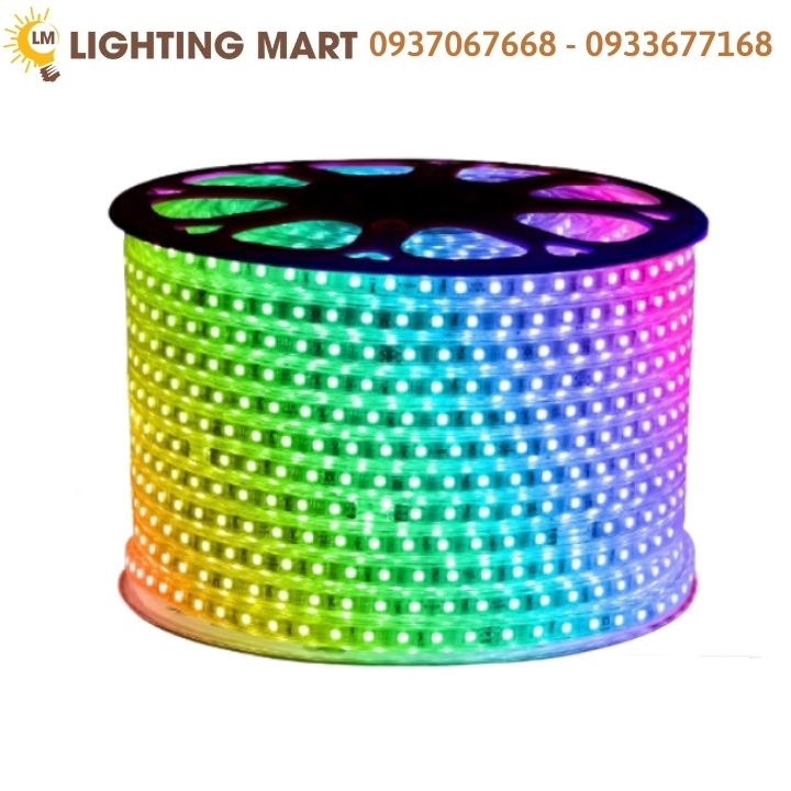 DÂY LED ĐỔI MÀU 5050 RGB 220V CAO CẤP - ĐÈN LED TRANG TRÍ NGÀY LỄ - ĐÈN TRANG TRÍ NGOÀI TRỜI