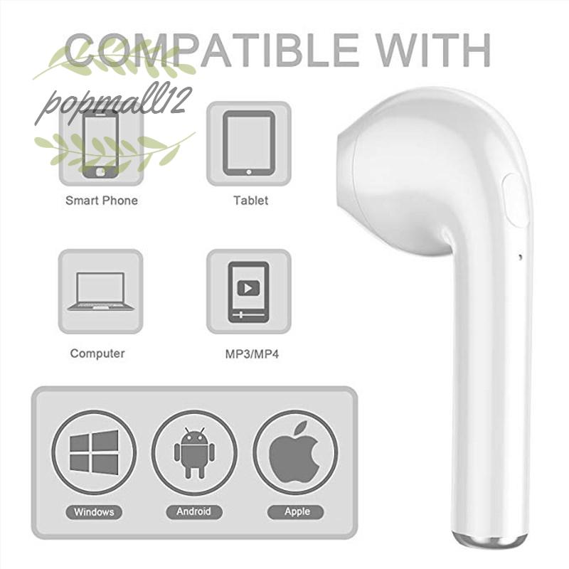 Fone de ouvido sem fio I7S TWS Bluetooth 4.2 fone de ouvido estéreo fone de ouvido com caixa de carga e microfone | BigBuy360 - bigbuy360.vn