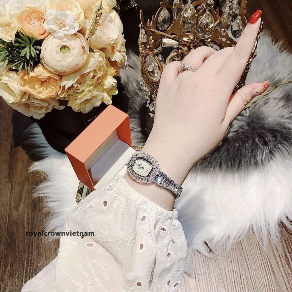 Đồng Hồ Nữ Royal Crown 223 Chính Hãng Siêu Lấp Lánh Sang Chảnh
