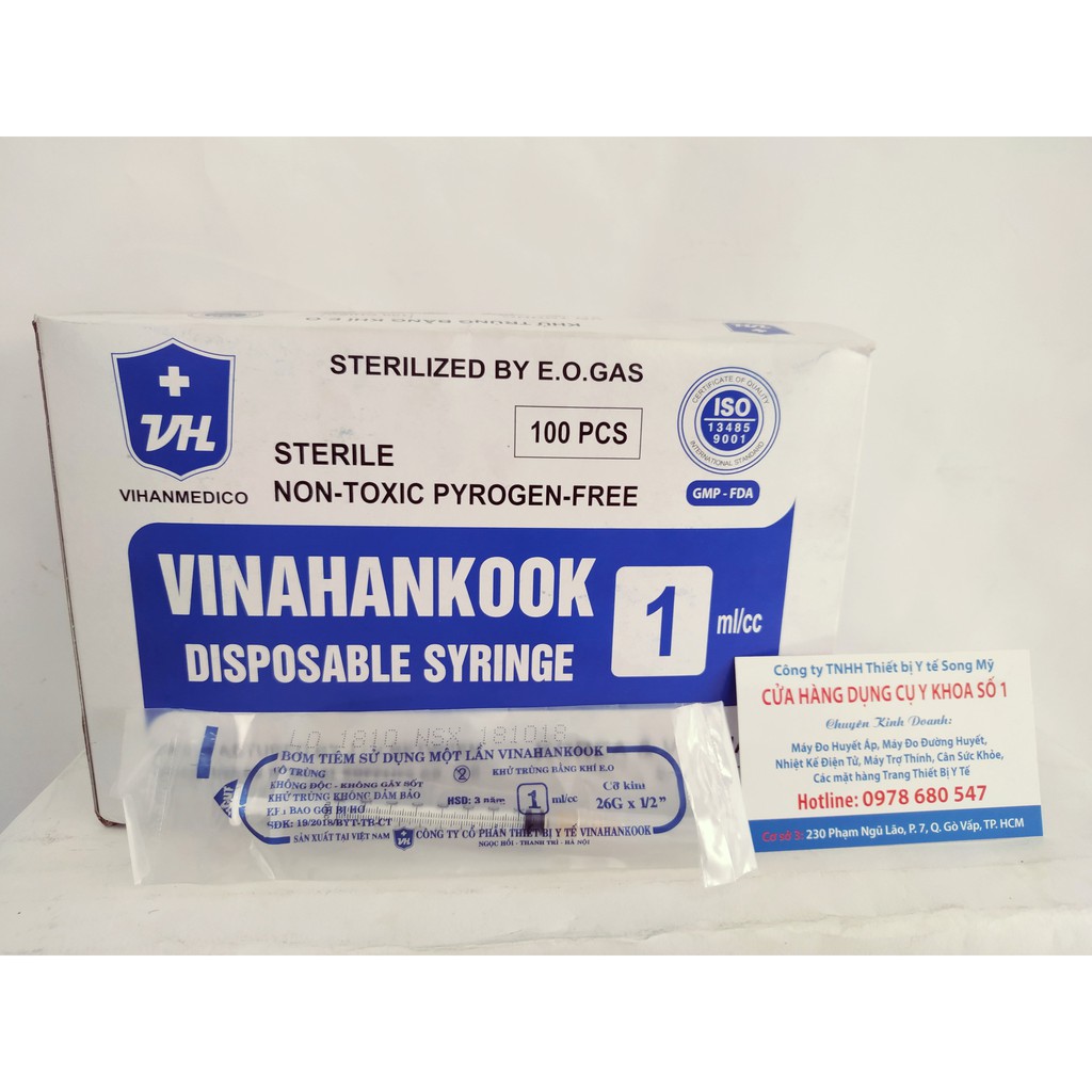 BƠM TIÊM VINAHANKOOK 1cc