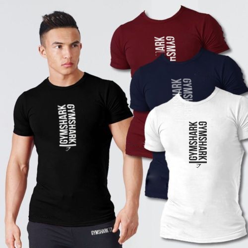 Áo thun cổ tròn Gym Shark 2 phong cách|Áo phong nam|Áo thể thao|Ur Sport