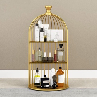 KỆ MỸ PHẨM LỒNG CHIM 3 TẦNG - kệ mỹ phẩm để bàn đựng trang sức đẹp - chất liệu cao cấp, sang trọng